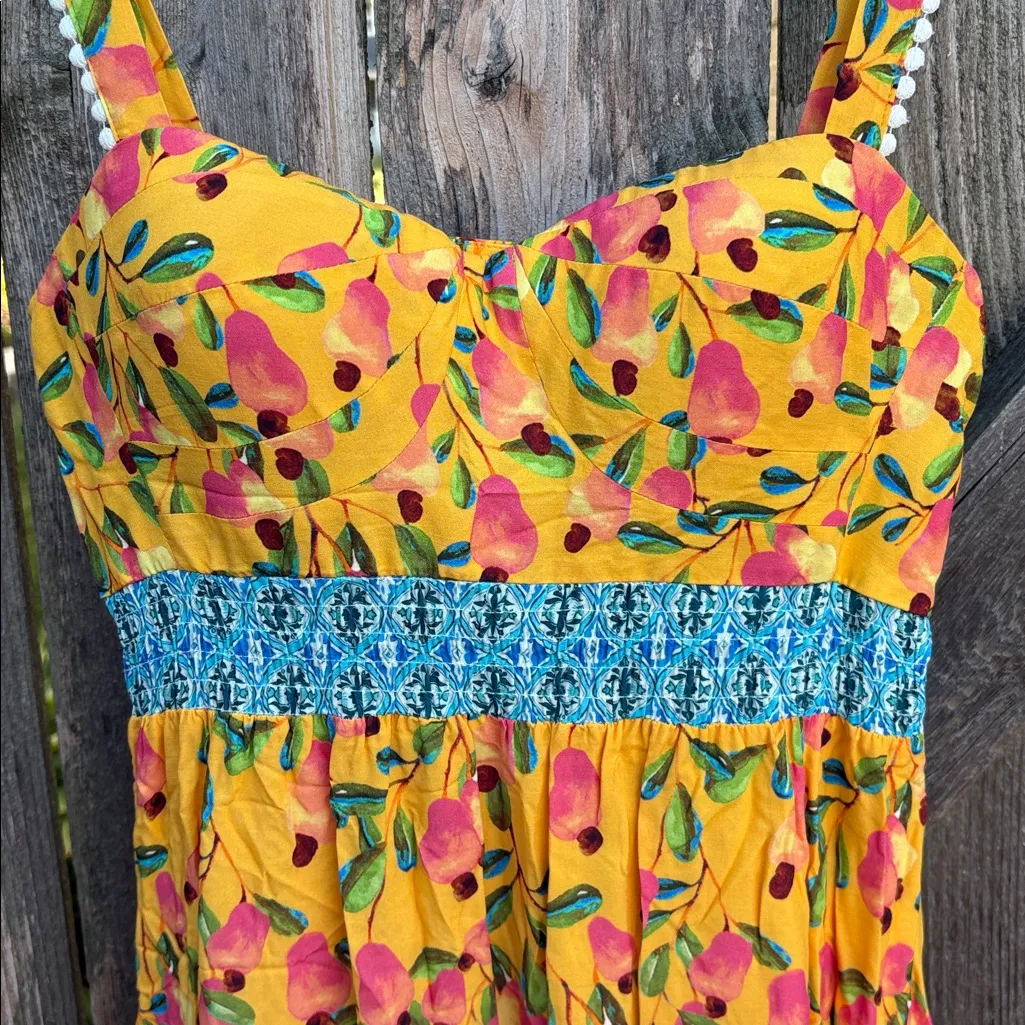 NWT Anthropologie Farm Rio Anjou Maxi Dress Size 2 Petite Retail $240.00 - Image 11