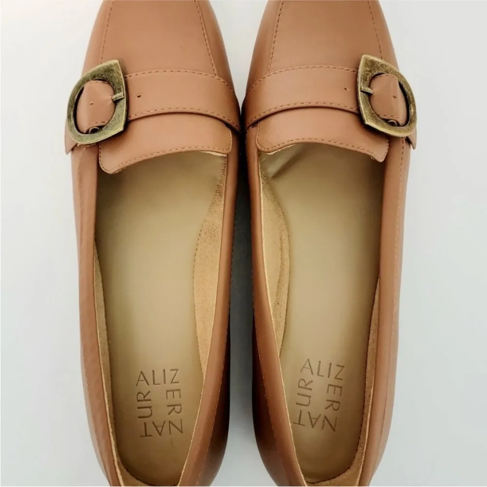 Naturalizer Size 10 W Kayden Moc Slip-On Flat Loafer English Tea Tan NIB $89 - Image 9