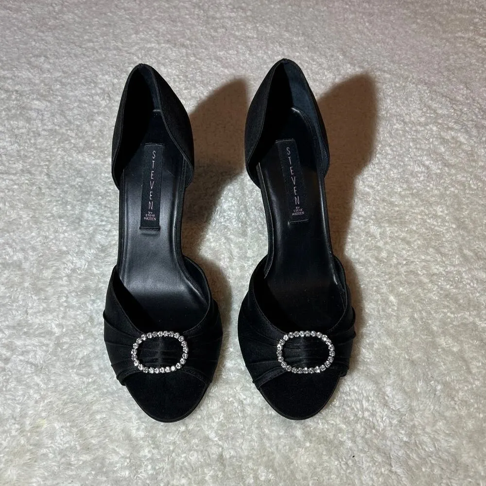 Steve Madden Black Classy Heels Size‎ 9.5B - Image 2