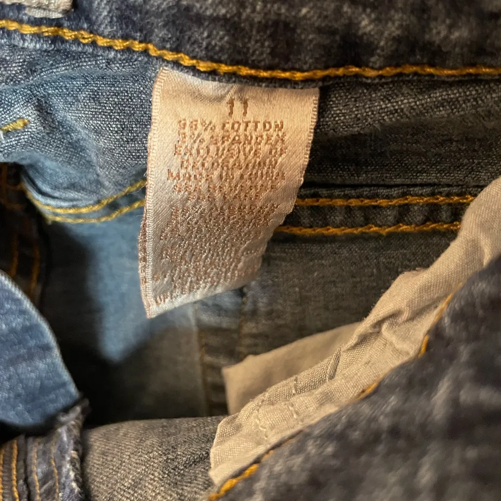 Phat fashion Blue Straight Leg Jeans, size 11 - Image 7