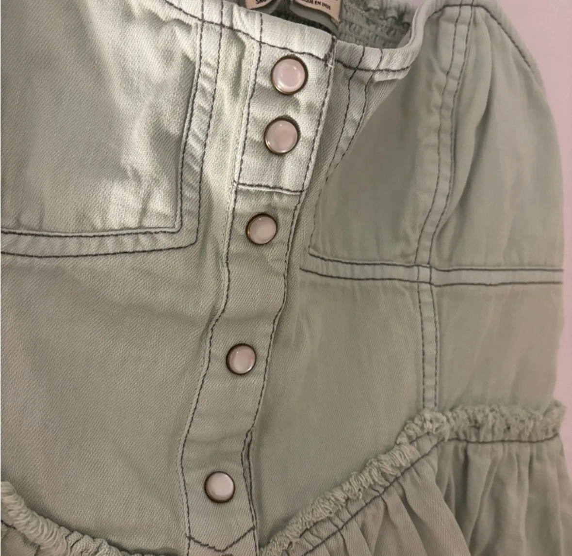 Teal Denim Top - Image 4