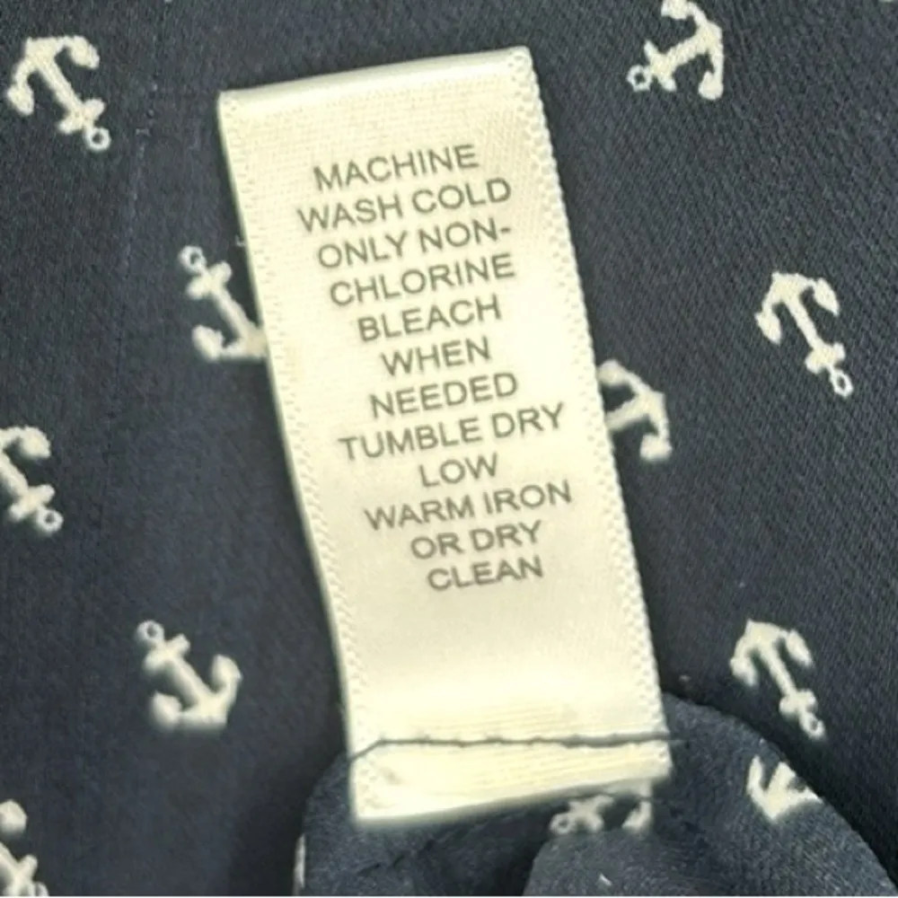 Banana Republic Navy Blue Anchor Tank Women’s Size 4 Petite - Image 7