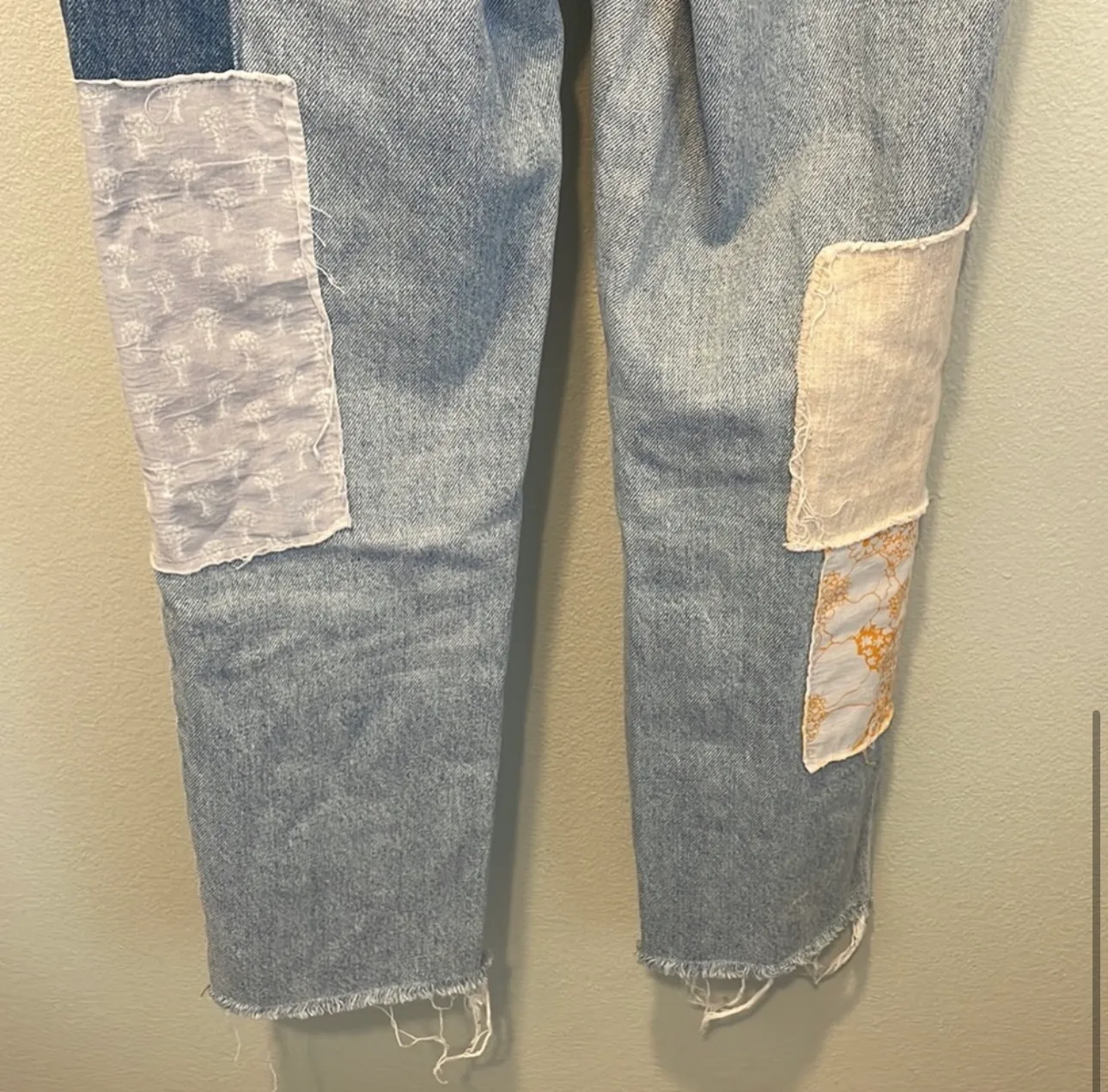 patchwork straight jeans - Image 4