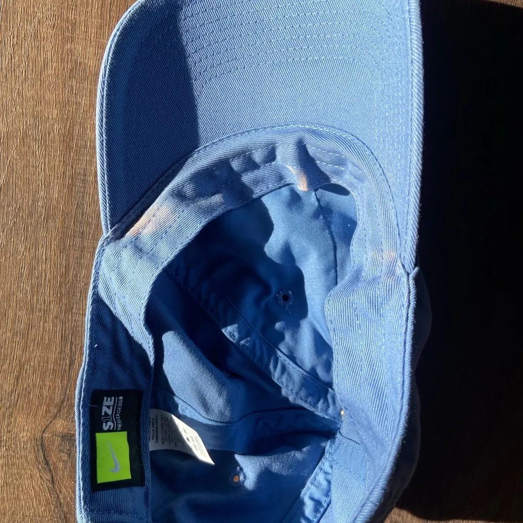 Nike Blue and Neon Yellow Baseball Cap Hat 🔥 - Image 4