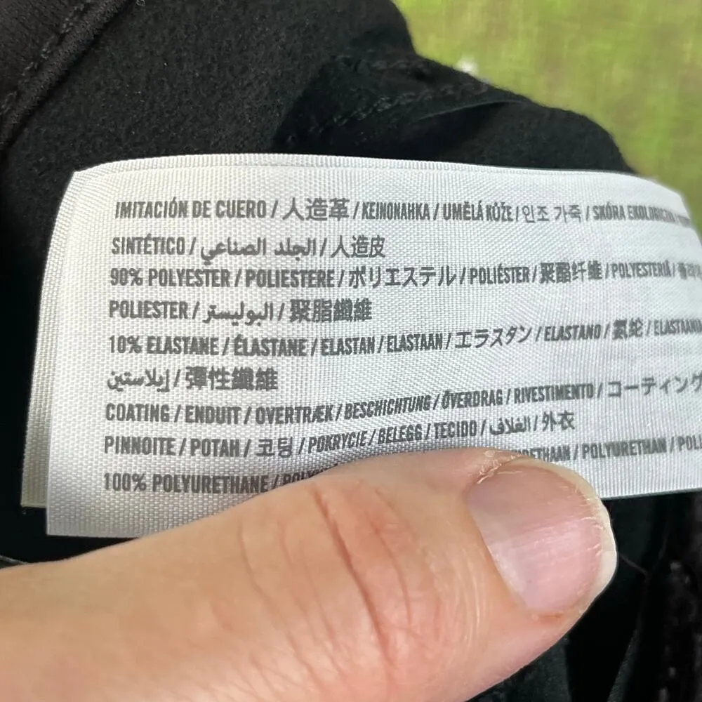 Abercrombie & Fitch Women's Straight High Rise Vegan Leather Jeans Size 2. NEW - Image 9