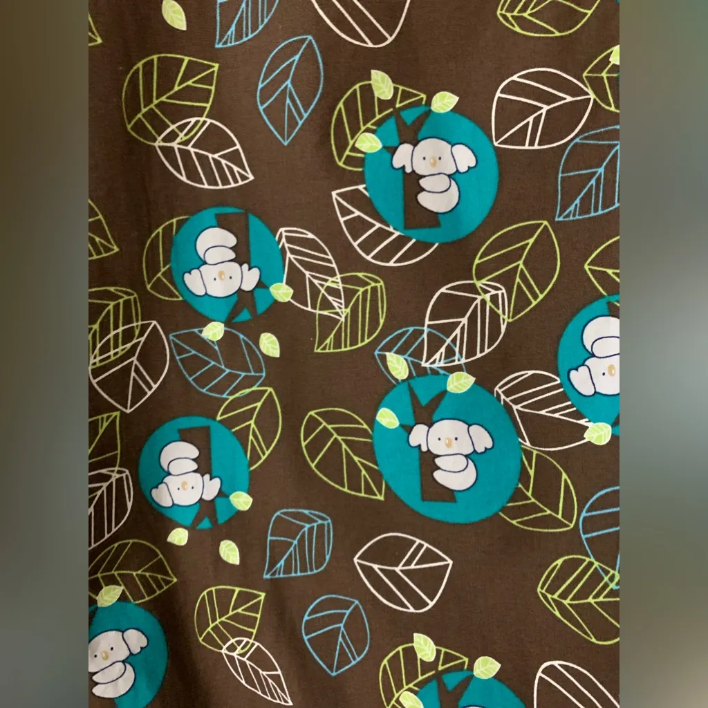 Dickies Women’s Scrub Top Koala Bears Trees Large Pediatrics - Image 6