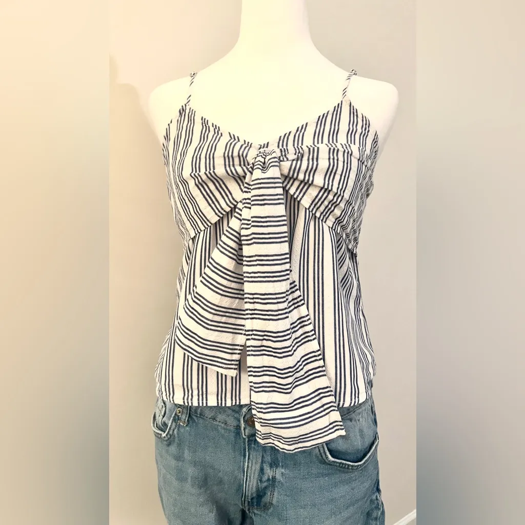 Chocolate Black and White Striped Camisole Blue Size M - Image 7