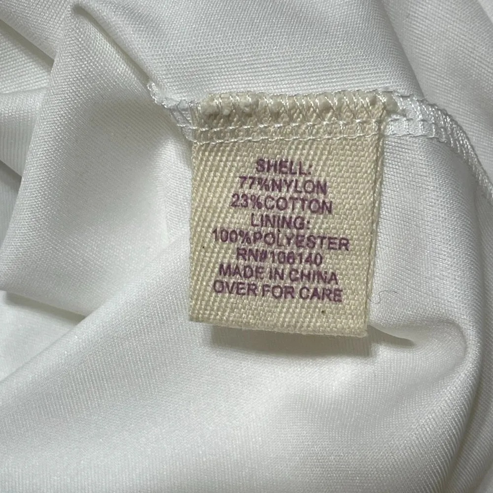 Altar'd State Mini Dress Keyhole Back Cap Sleeve Lace Cream Taupe Small - Image 7