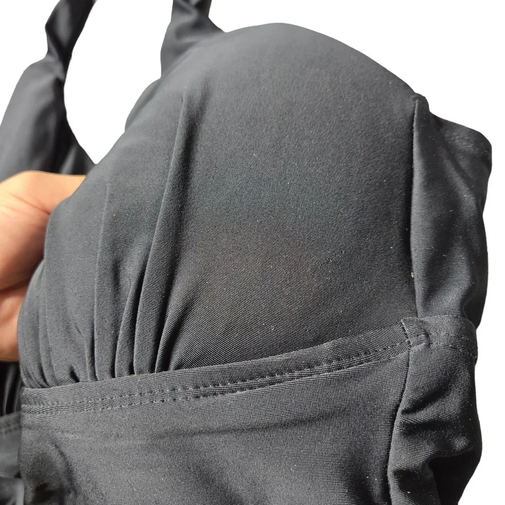 Merona Black Halter One-Piece Swimsuit - Image 4