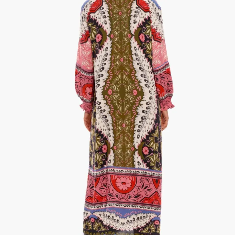 AGUA BANDITA (NWT) Isabelle Kimono, Multicolor Floral, Size OS - Image 2