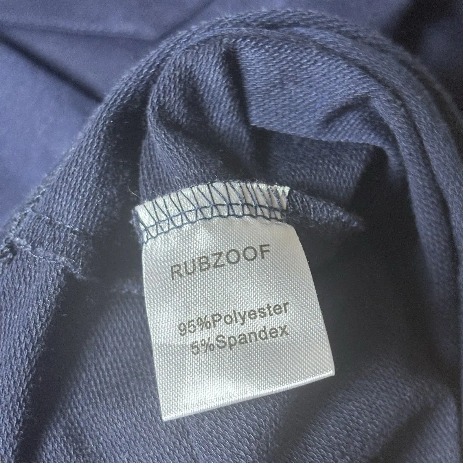 RUBZOOF Navy Lounge Set Sweatpants Crewneck Sweater Women’s L Cozy Soft Elastic Blue Size L - Image 10