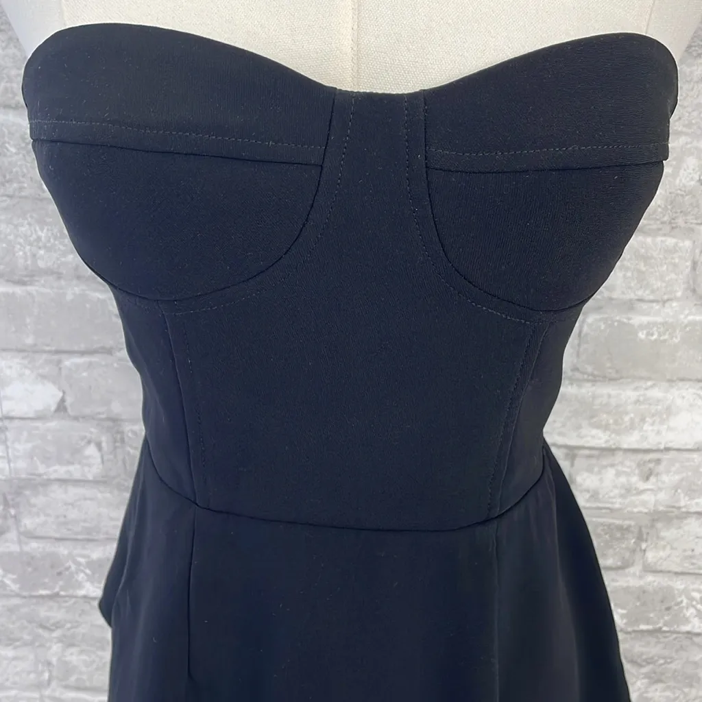 Amanda Uprichard Betty Bustier Top in Black - Image 3