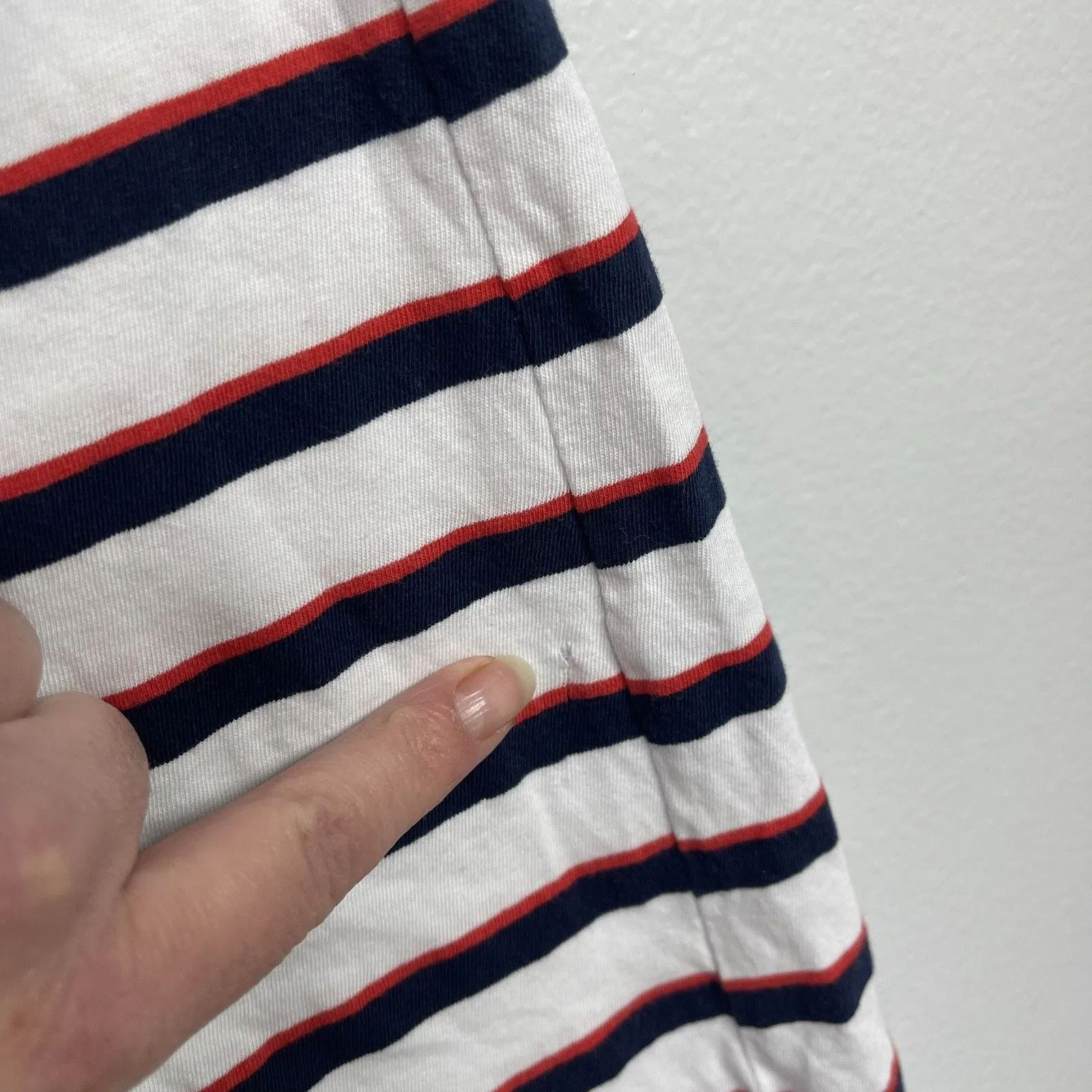 FRANK & EILEEN Harper Perfect Tee Maxi Dress Small Red White Blue NEW America - Image 5