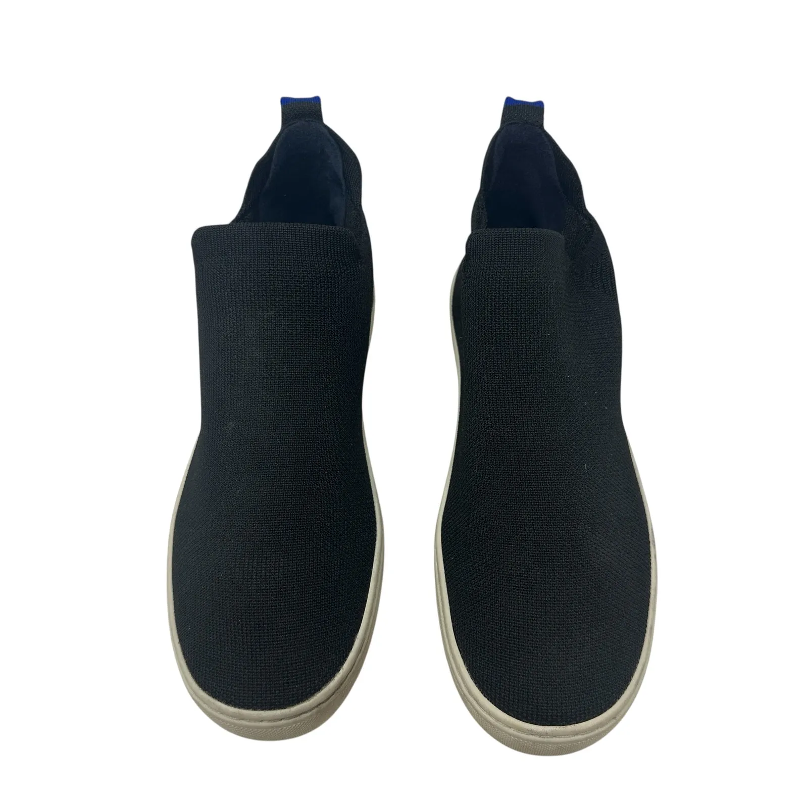 Rothy’s Chelsea Boot Sneakers Knit High Top Slip On Gray Black Size US 7.5‎ - Image 3