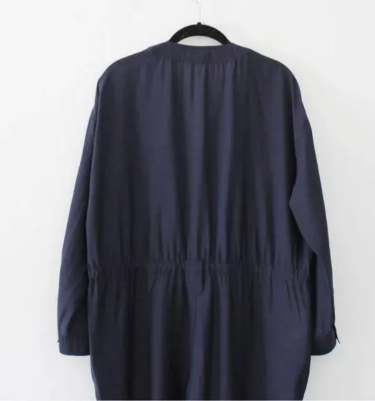 Utility Straight Leg Jumpsuit in Forever Navy - Image 10