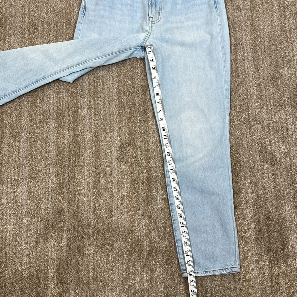 Madewell Perfect Vintage 100% Cotton Spring Light Blue Women Jeans Size 27 - Image 6
