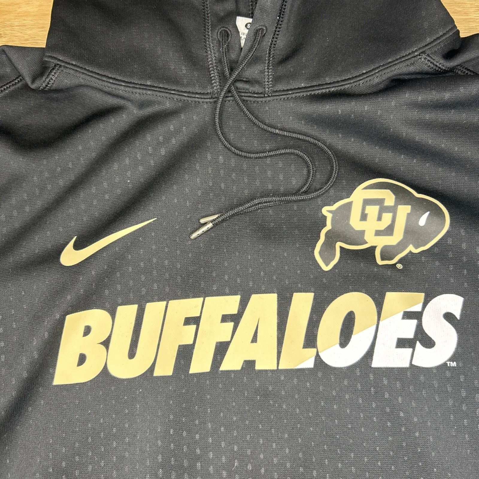 Nike Women Small CU Colorado Buffalo Buffs Therma-Fit Hoodie Pullover Sweatshirt - Image 2