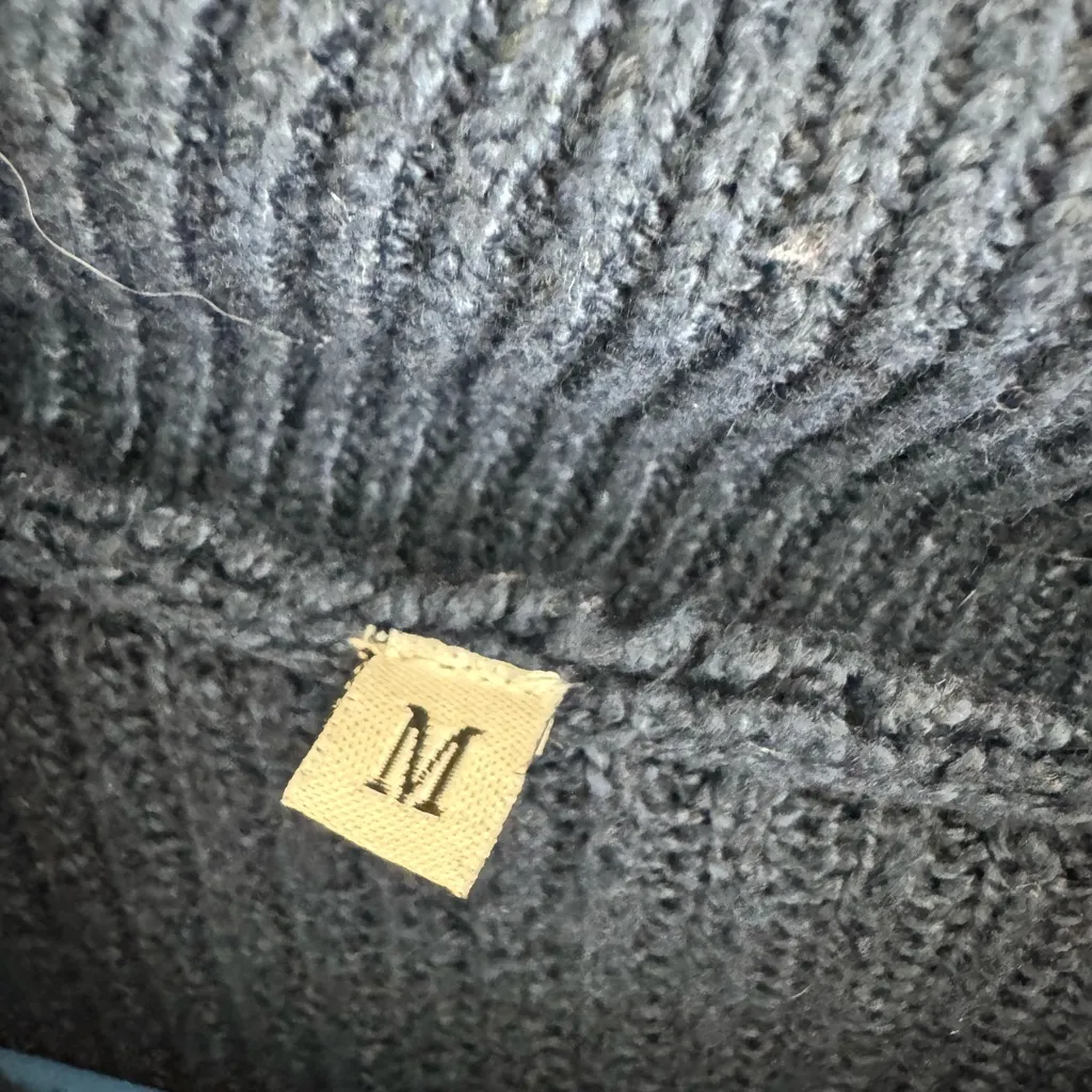 Navy Blue Knit Dress Size M - Image 5