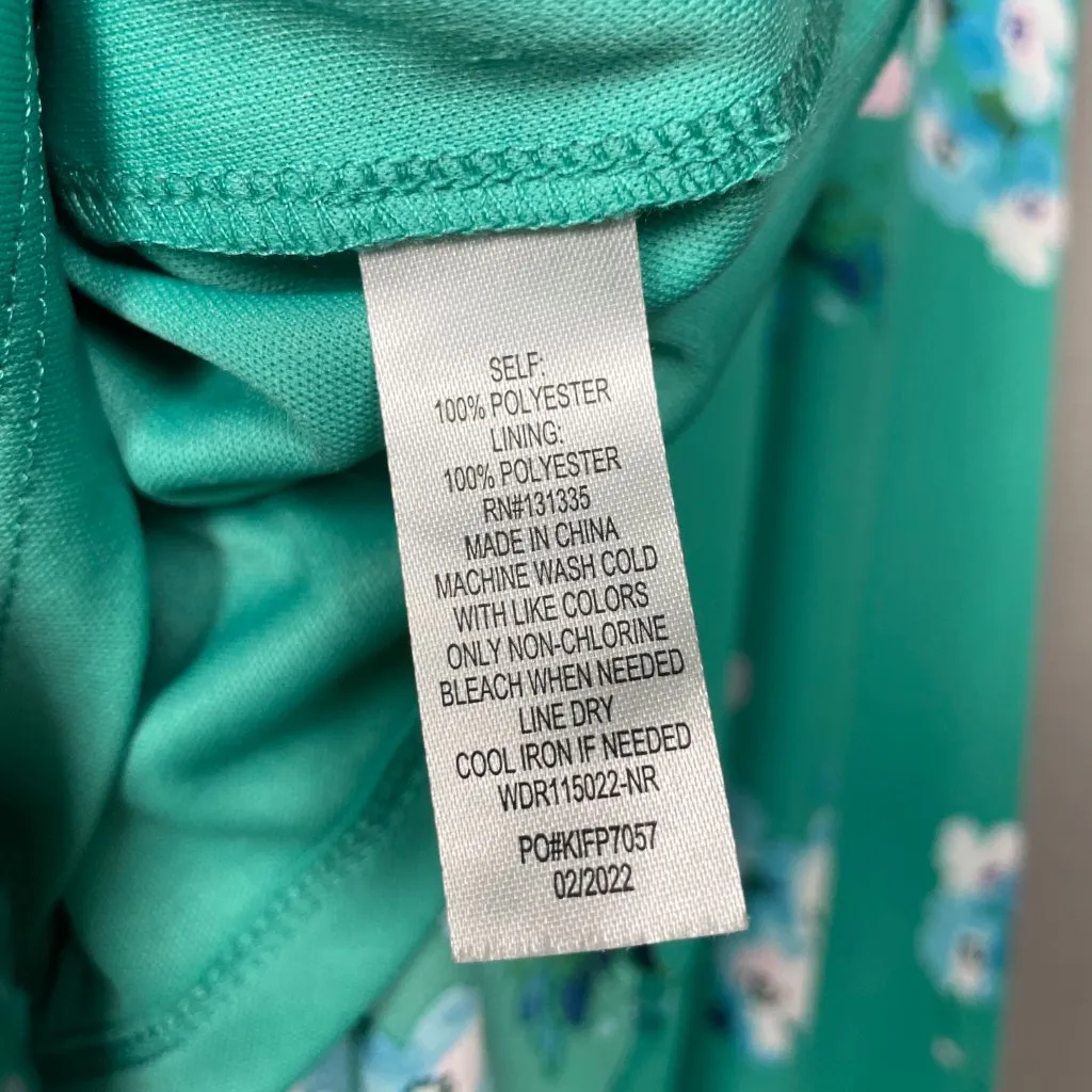 NWT Socialite‎ Ruffle Dress Kelly Green Wrap Style Wedding Guest Asymmetrical XL - Image 12