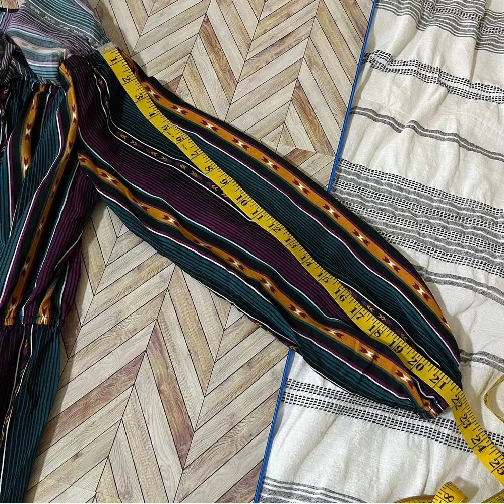 Wrangler Retro Hi‎ Low Ruffle Dress Western Aztec Country Size Medium Purple - Image 8