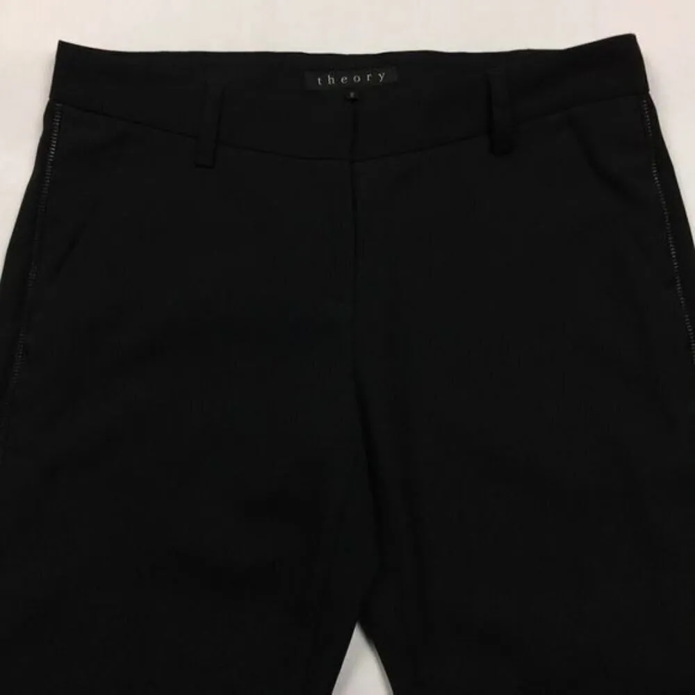 Theory Tassa Poet‎ Wool Zipper Trim Slim Pant - Image 2