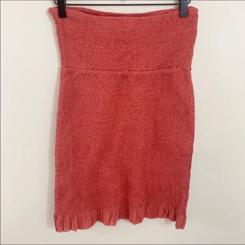 Free People Beach Babe In Terracotta Smocked Dress - Image 9