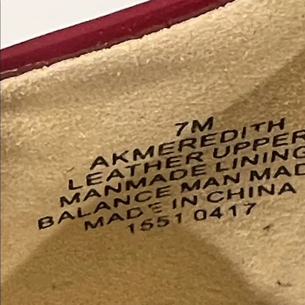 Anne Klein Meredith Red Patent Open-Toe Heels — Chic Statement Size 7M - Image 6