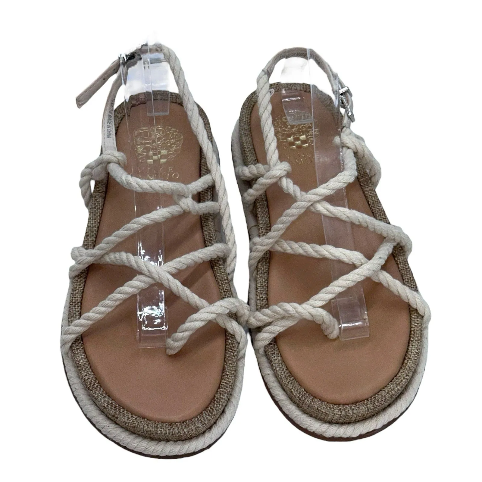 Vince Camuto Women's Size 7.5 M Rope Gladiator‎ Sandals Adjustable Strap - Image 2