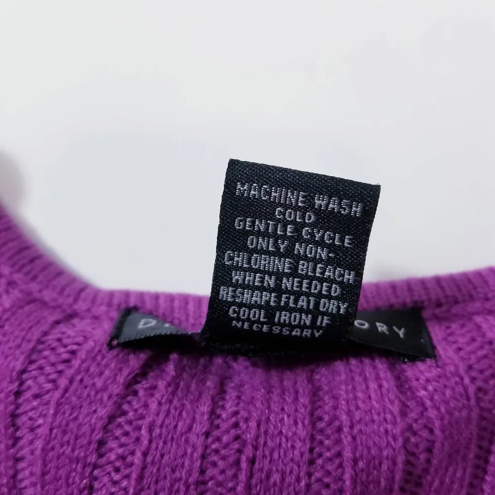 Design History Purple Knit Pullover Sweater - Image 7