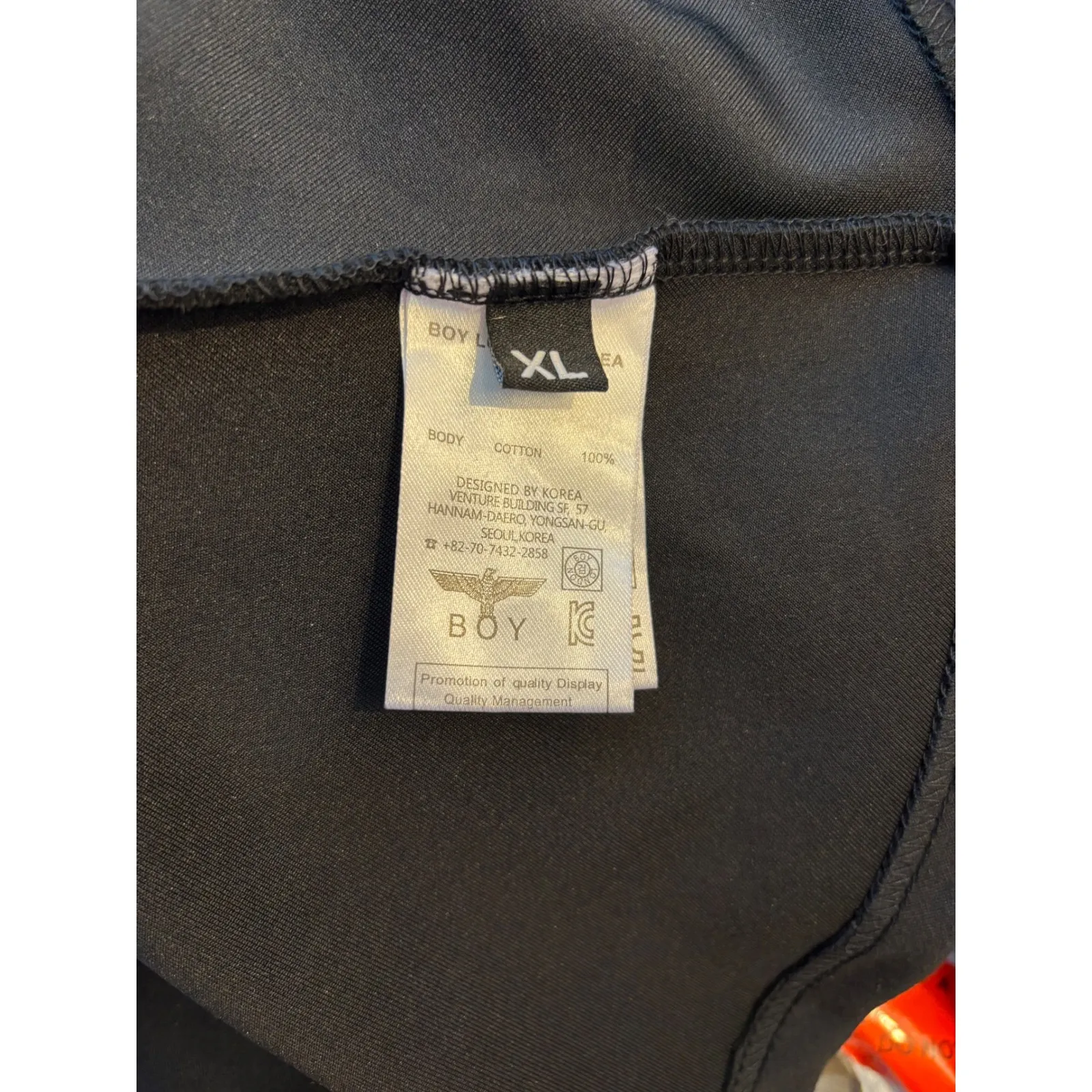 BOY London Black Peplum Sweatshirt Dress – Size XL – Above the Knee 100% Cotton - Image 3