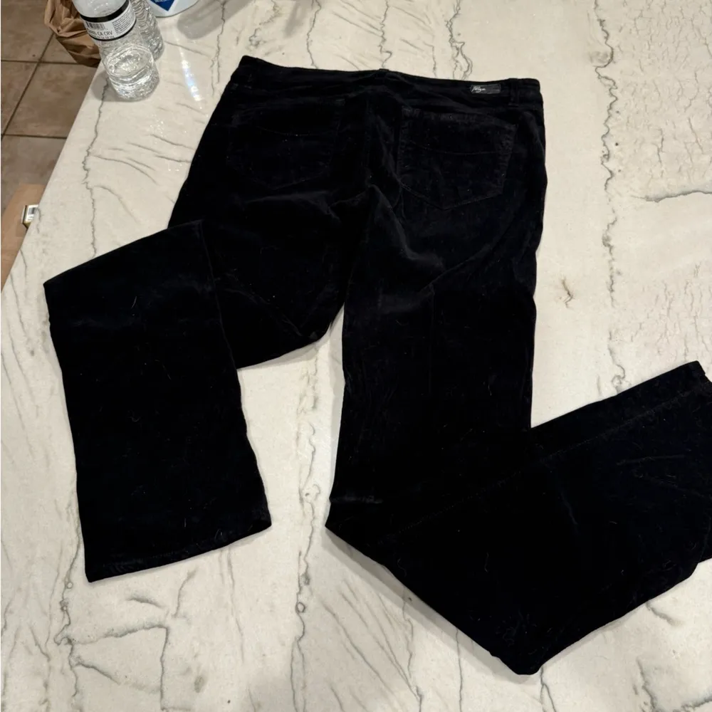 Paige Premium Denim Skyline Straight Leg Jean in Black Thin Wale Corduroy - Image 16