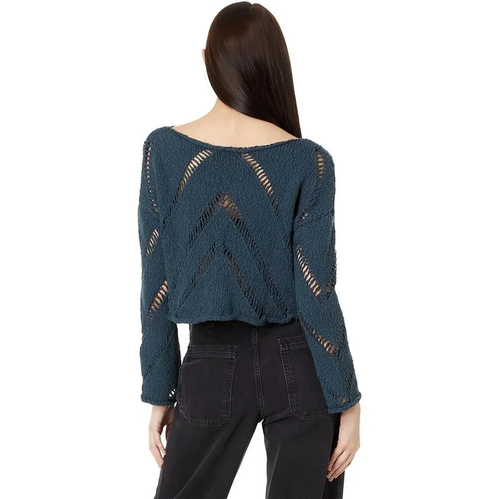 ✨FREE PEOPLE HAYLEY OCEAN SZ XS SWEATER✨ - Image 7