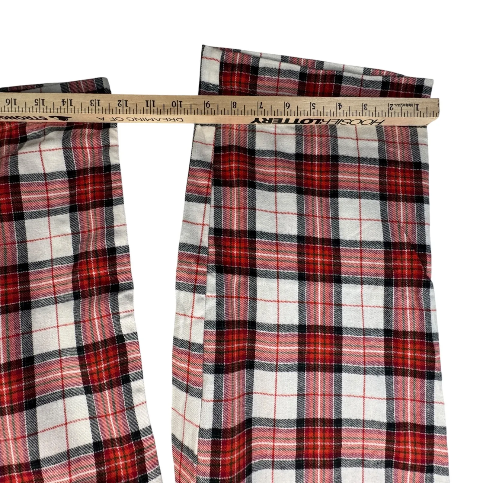 Banana Republic Cozy Flannel Plaid Lounge Pants Red‎ White Sm Christmas Cottage - Image 8