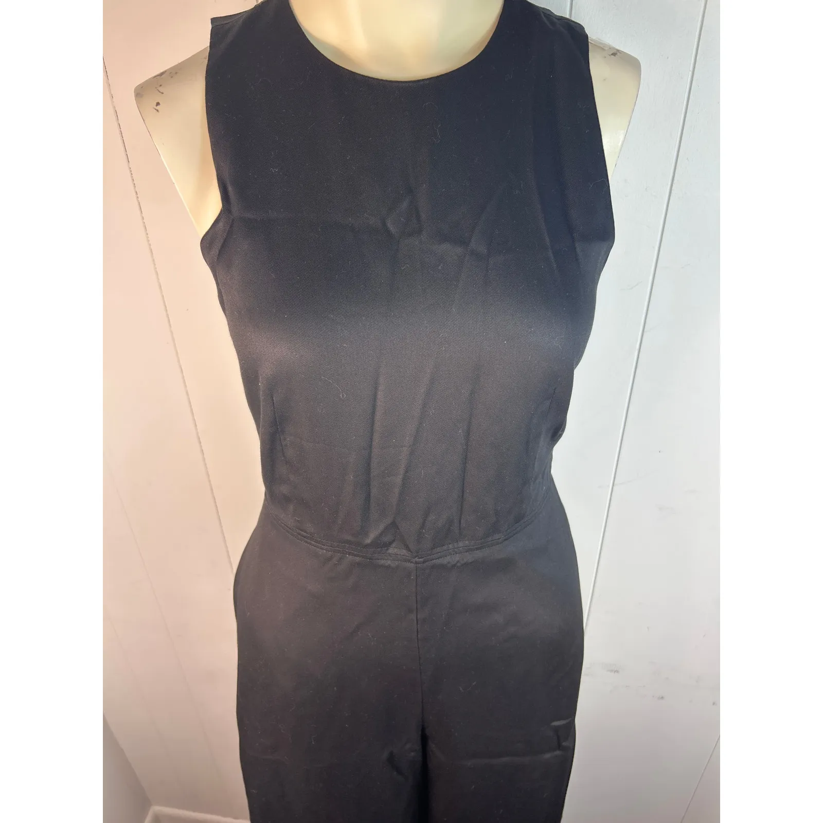COS Black jumpsuit with Open Back and Wide Leg and adjustable waist. NWT. Size 4 - Image 6