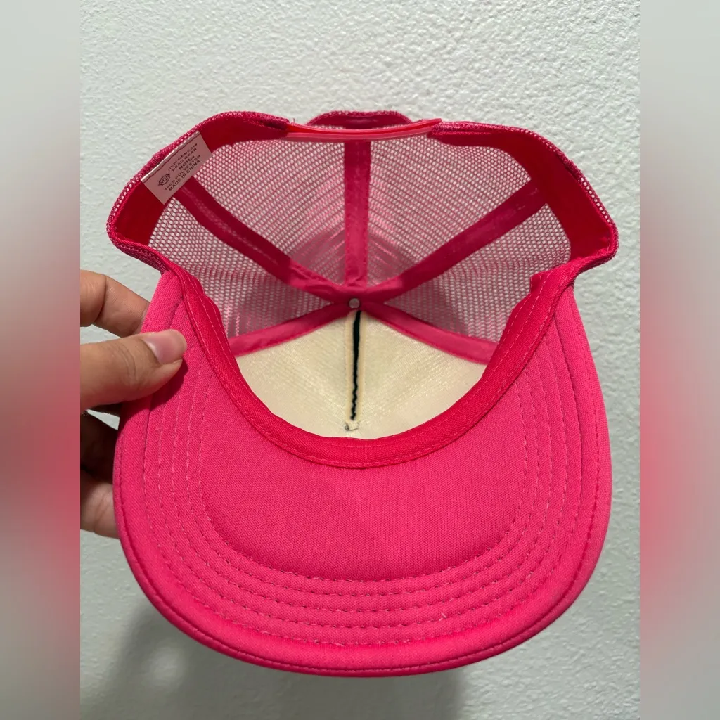 🧶Soccer Mom Pink and Black Handmade Hat - Image 5