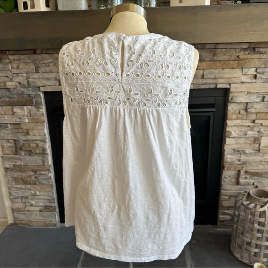 Lucky brand, eyelet, lace tank top - Image 6