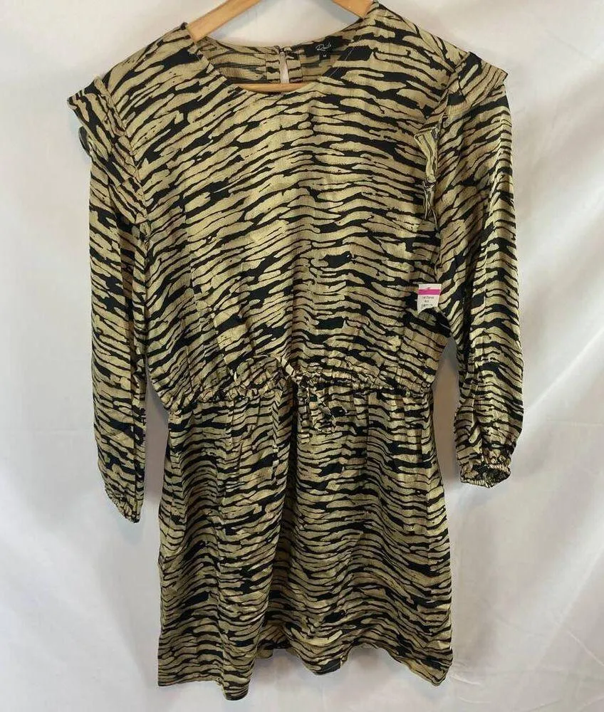 NWT RAILS Ora Ruffle Long Sleeve Minidress In Canyon size medium - Image 3