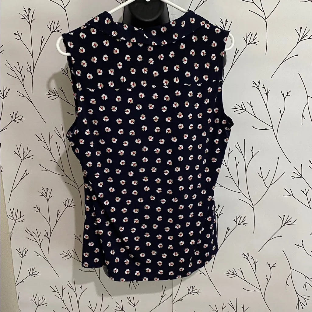 Tommy Hilfiger Navy Floral Blouse - Image 2