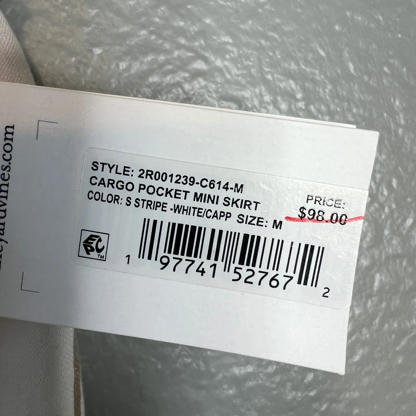 Vineyard Vines Stripe Cargo‎ Pocket Mini Skirt Sz M Linen Blend Button Front NWT - Image 6