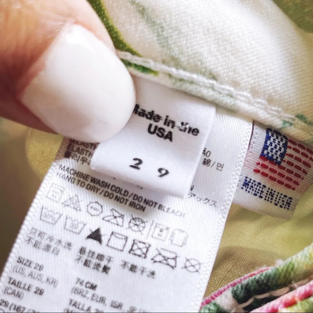 AMERICAN APPAREL | Floral & Flamingo Skinny Jeans Sz 29 - Image 6