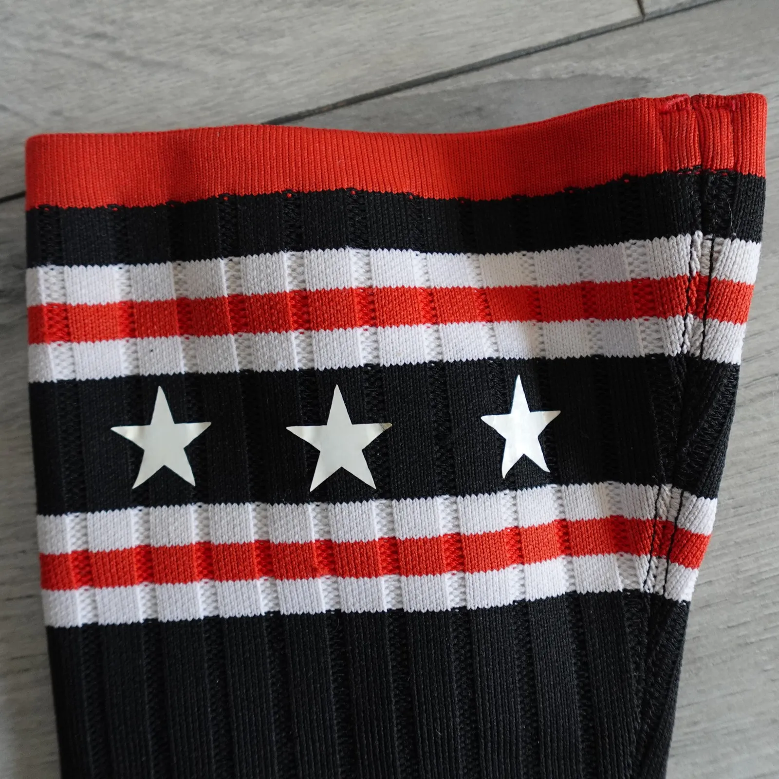 Givenchy Boots Thigh High Black Rubber Striped Sock - Image 9