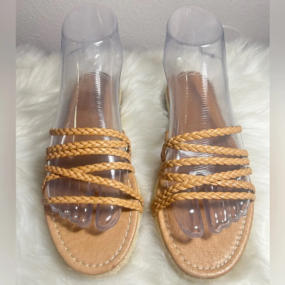 Madewell The Kathryn Espadrille Slide Sandal in Leather Size - Image 6