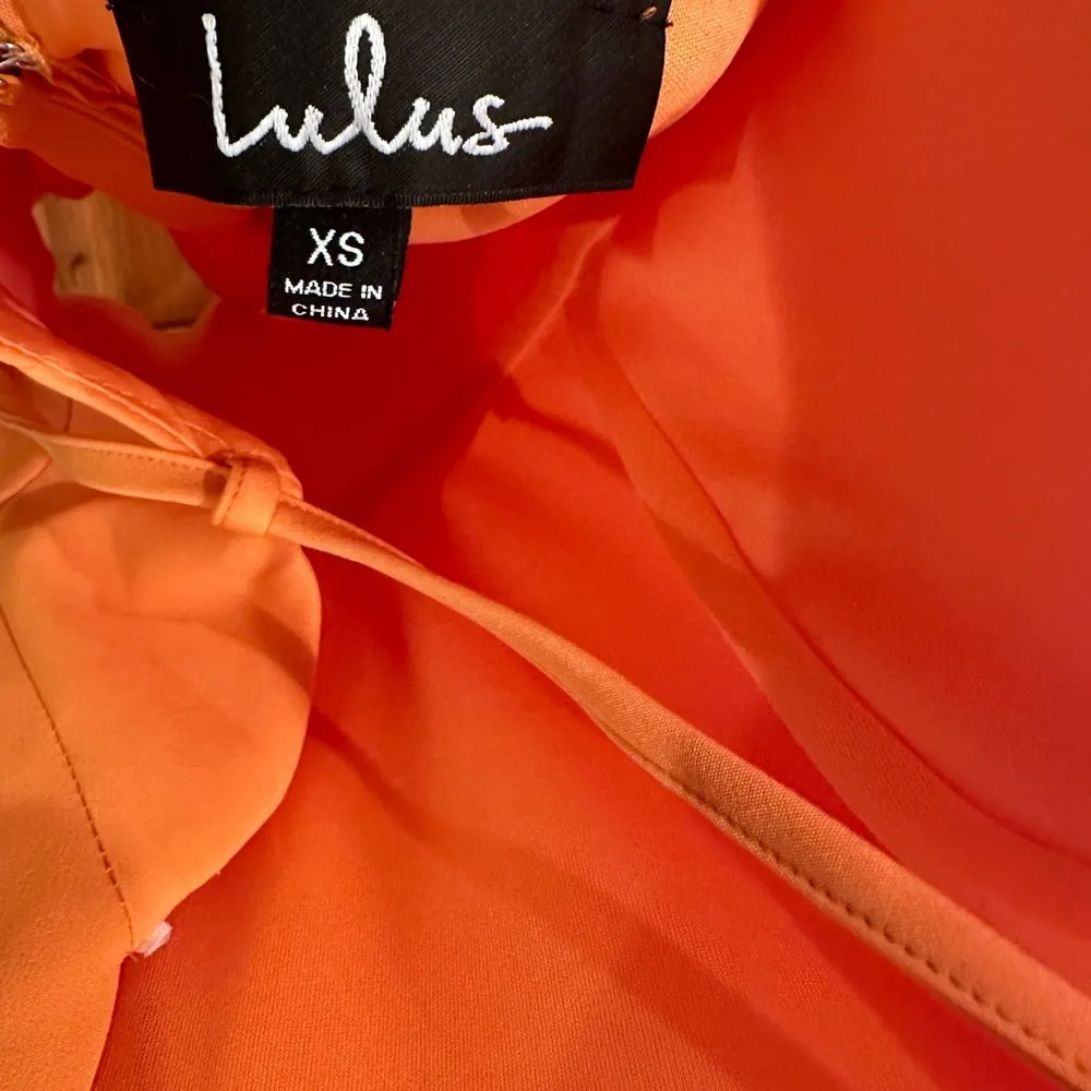Lulu’s Play On Curves Orange Backless Dress - Image 7