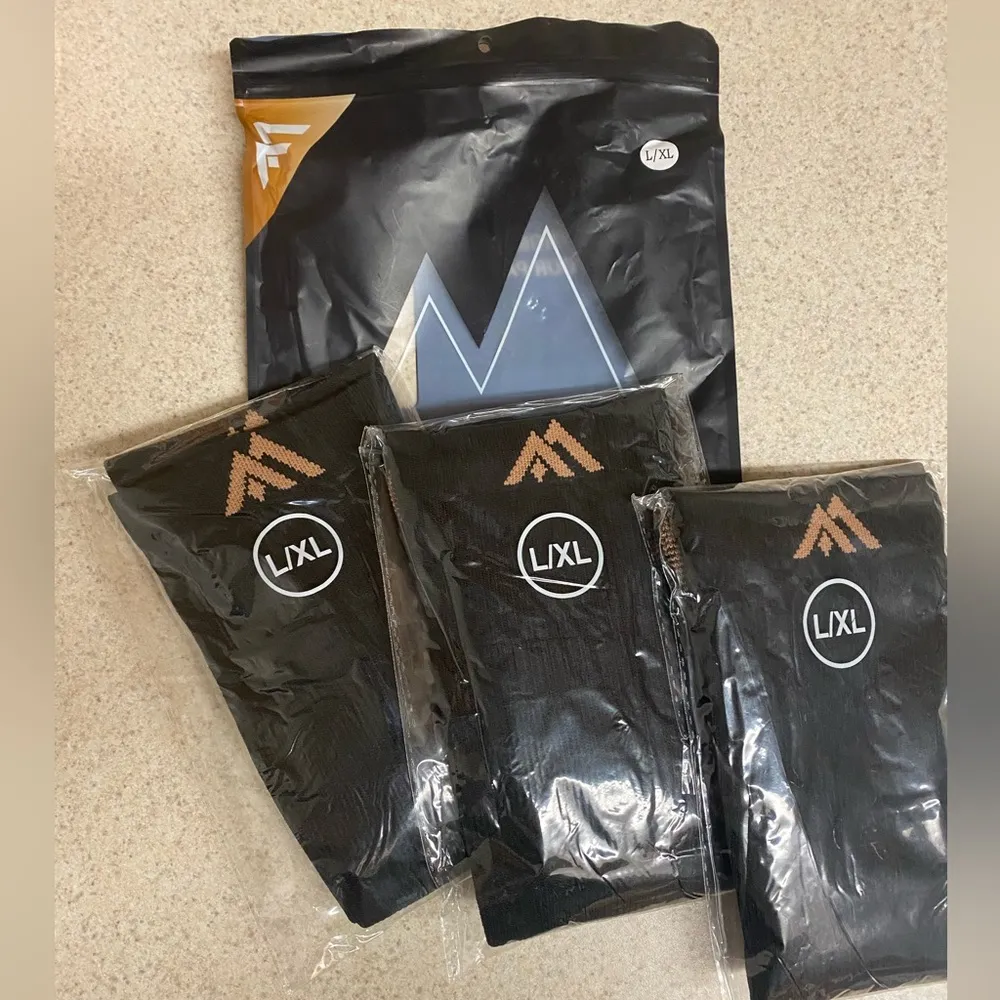 New Fuel Me Foot Copper Compression Socks Black Size L - Image 2