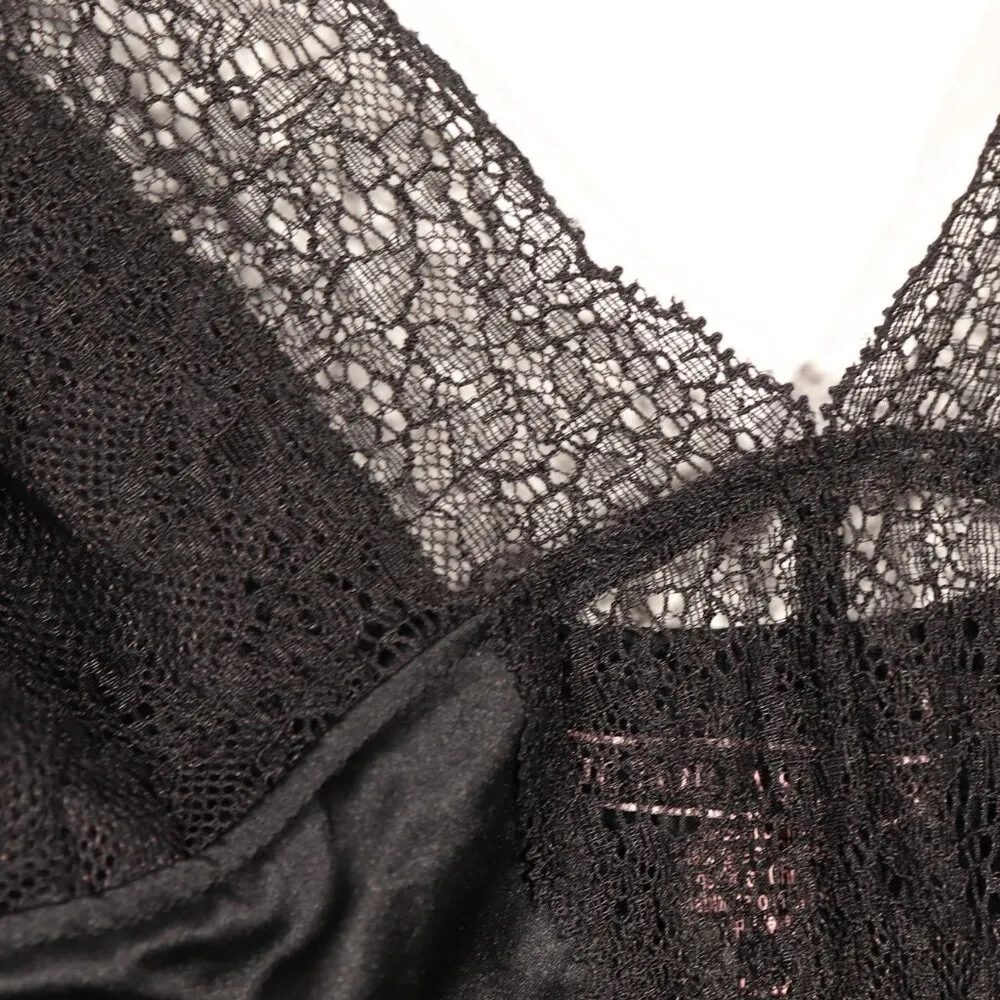 NWOT Victoria Secret Black Lace Cami Size L - Image 9