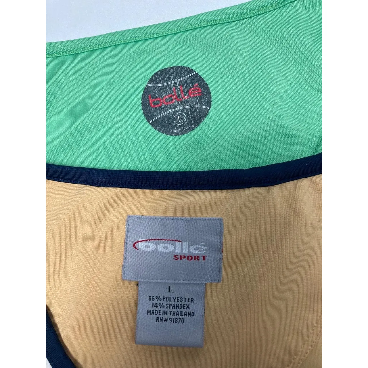2 Bolle Athletic Tank Tops Activewear Large‎ Blue - Image 7