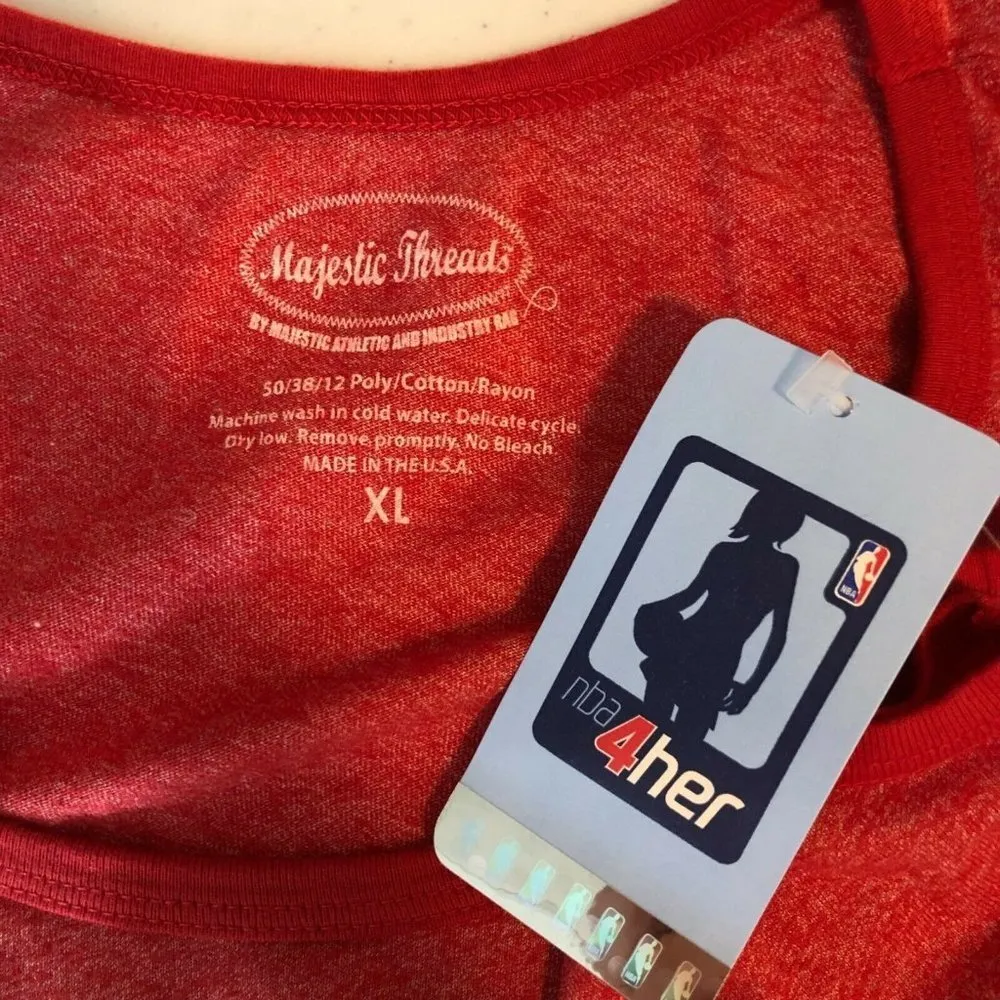 NBA Houston Rockets Womens Tank Top Harden 13 Sleeveless Red Size XL - Image 3