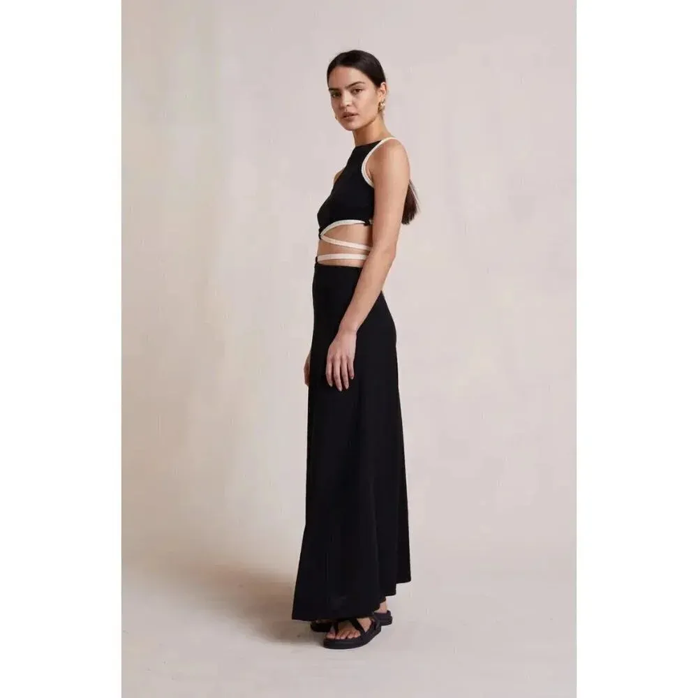 Bec & Bridge Lauryn Knit Maxi Skirt in Black 4 New Womens wrap Tie - Image 11