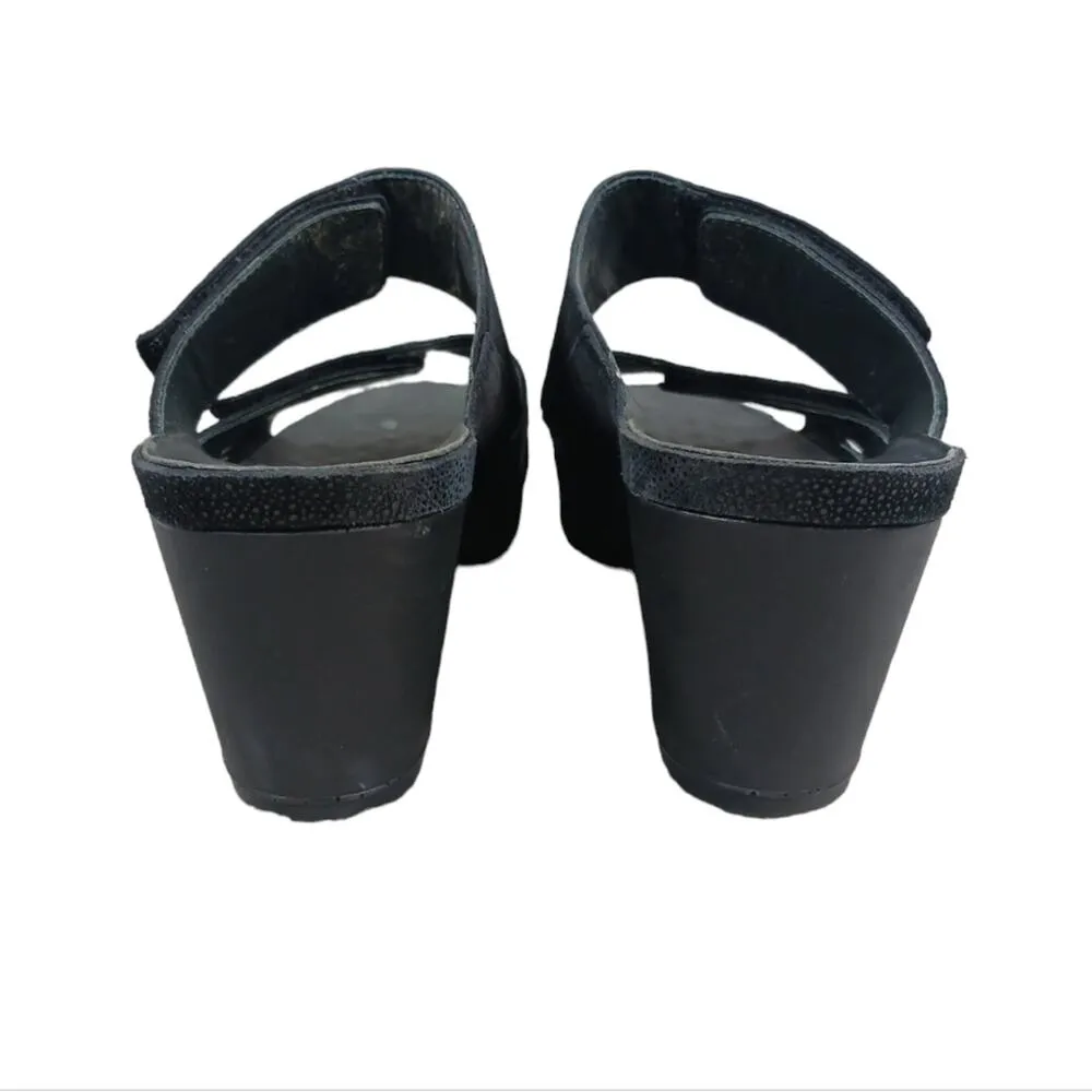 Vital Petra Mule Sandals EUC $220 Size 39 US 8.5 S2791 Black - Image 10