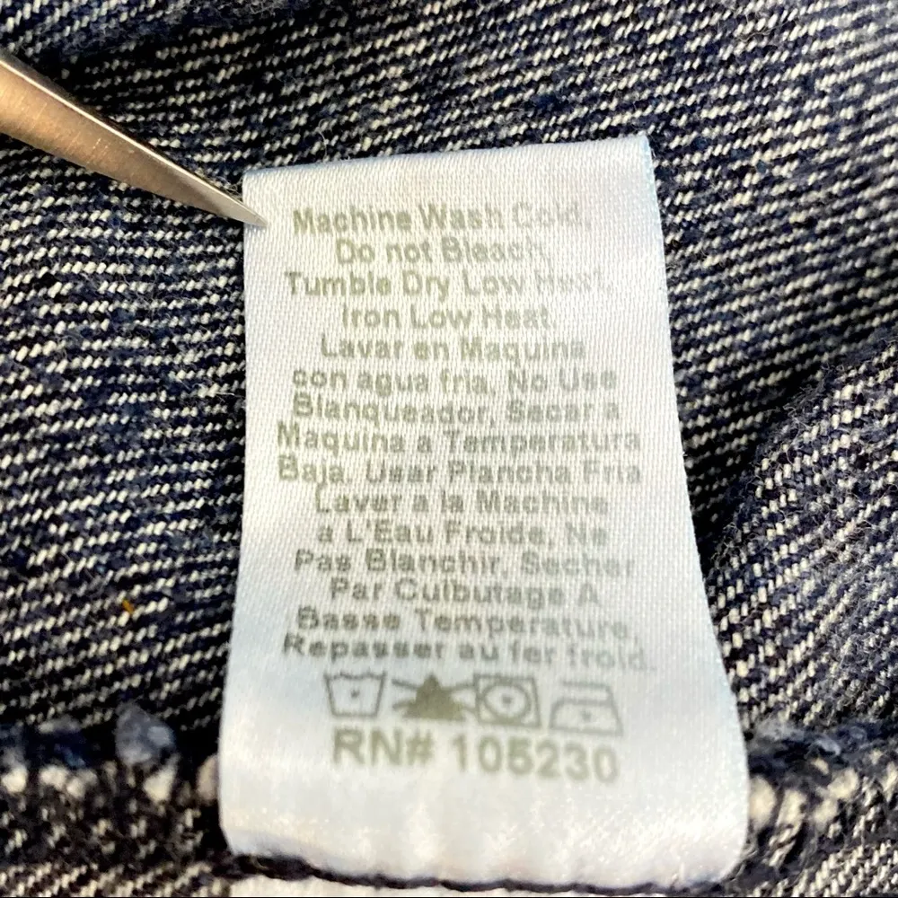 Current/Elliott The Snap Trucker Denim Jean Jacket Size S - Image 10